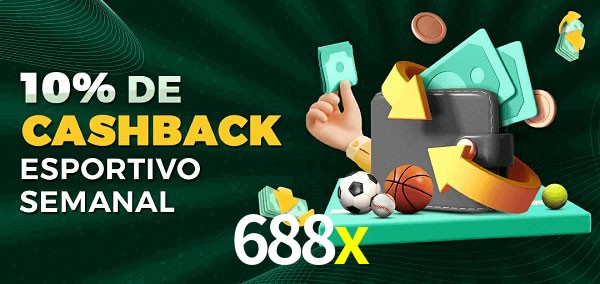 10% de bônus de cashback na 688x
